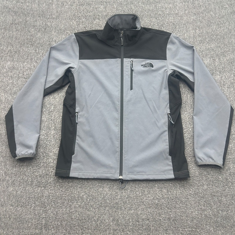 The Northface Apex Bionic Softshell Jacket Men's Medium Gray Hiking Gorp